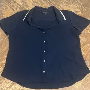 Tommy Hilfiger Dark Blue Button-Down Shirt